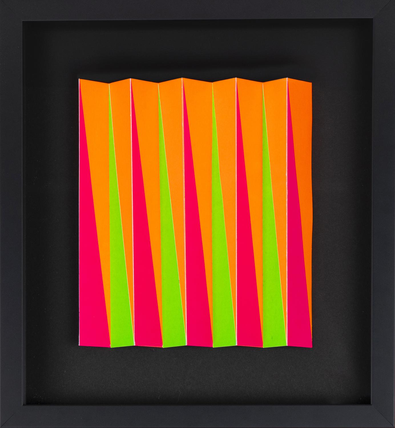 Mini Concertina (neon orange, pink and green)