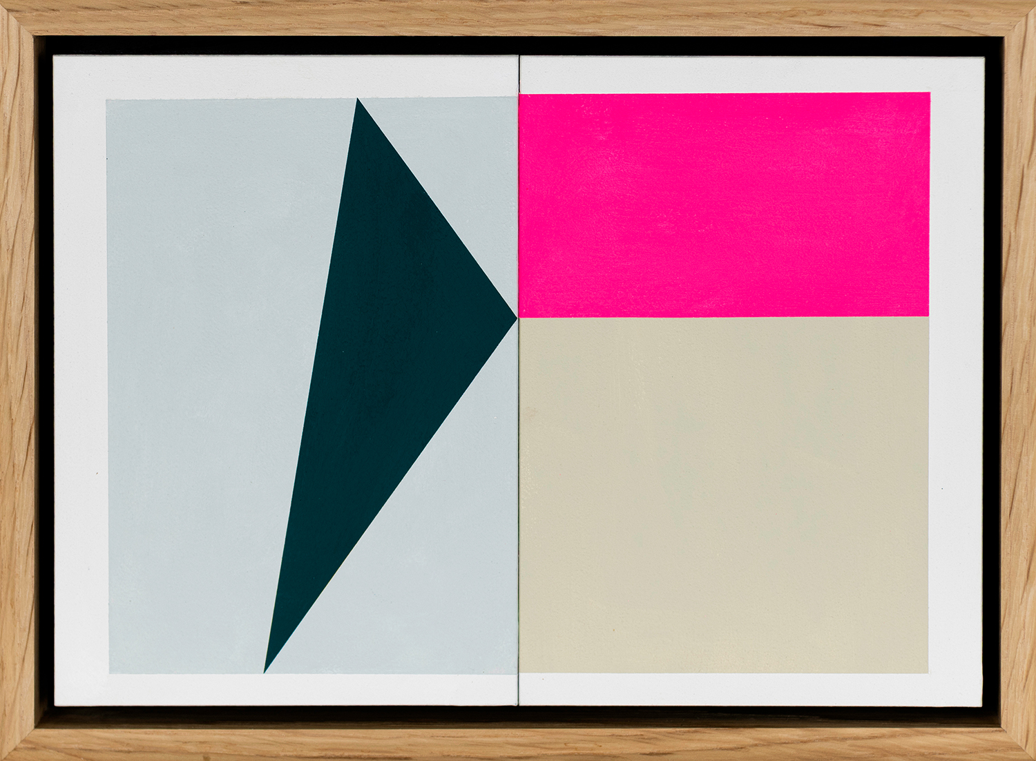 Diptych in Turquoise and Fuschia
